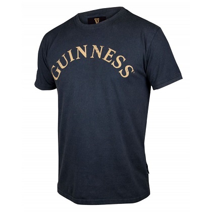 Guinness Black and Gold Vintage Label Tshirt