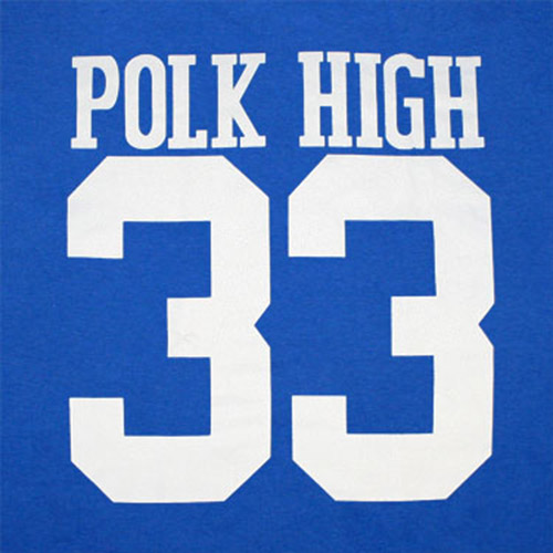 Married With Children Polk High 33 Royal Blue Graphic T Shirt ...